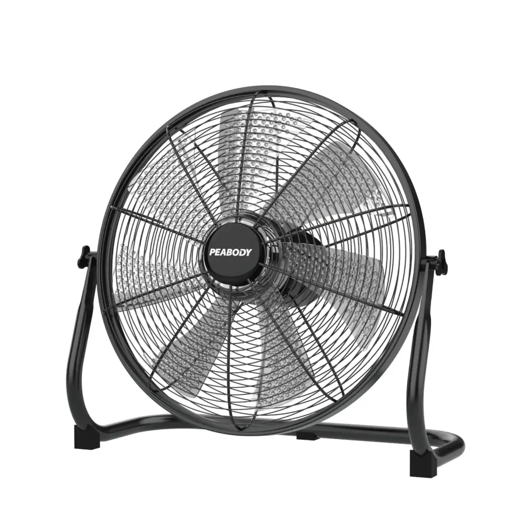 Ventilador Turbo Peabody 16" Metálico a Batería Negro
