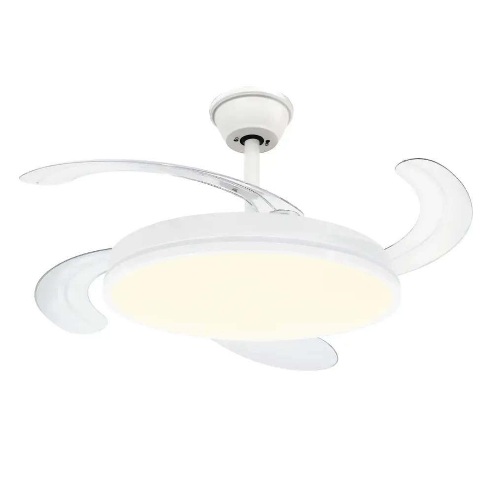 Ventilador de Techo Peabody Retráctil con Luz Led 42" 65W Plata