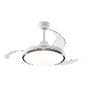 Ventilador de Techo Peabody Retráctil con Luz Led 42" 72W Plata