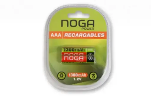 [NP-AAAM 1.3B] Pila Noganet Recargable AAA Ni-Mh 1300mAh x2