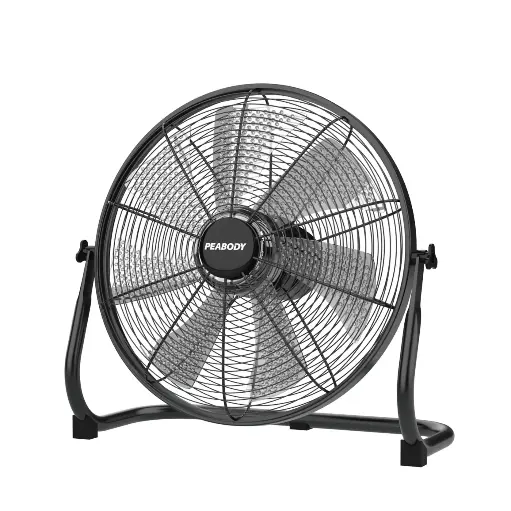 [PE-VTB1630N] Ventilador Turbo Peabody 16" Metálico a Batería Negro